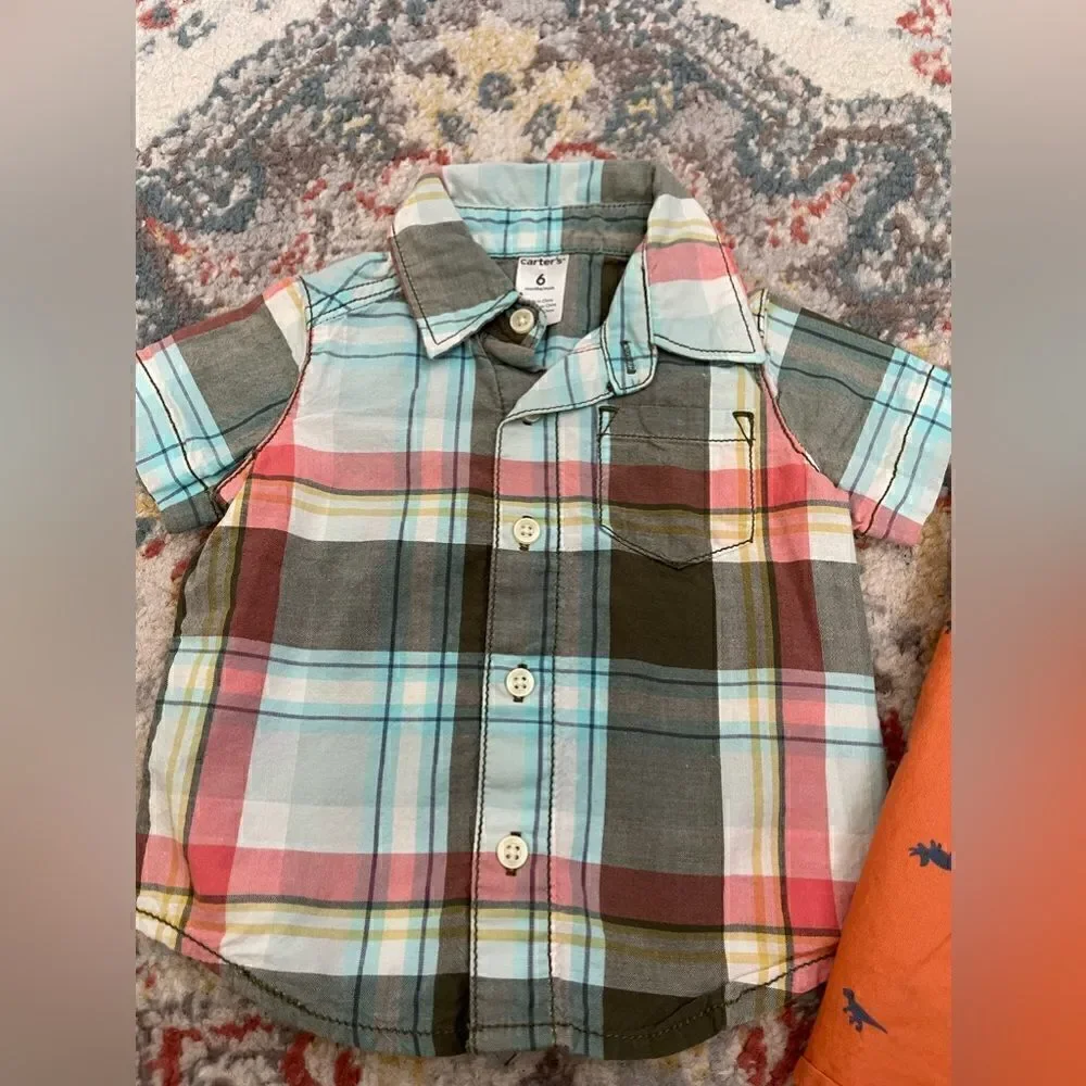 Set of 5 Button Down Shirts 3-6 months